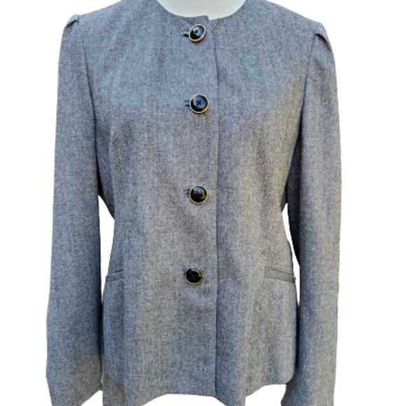 Like new Banana Republic  tweed blazer sz 14 - Picture 3 of 4